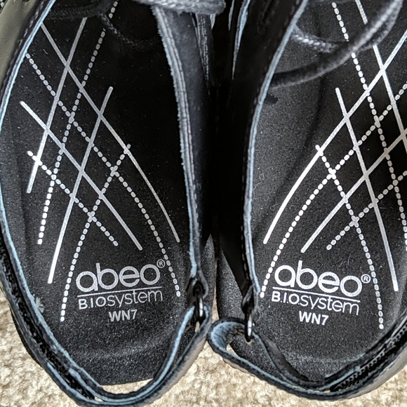 Abeo black leather sandals 7 bio system - Picture 4 of 8